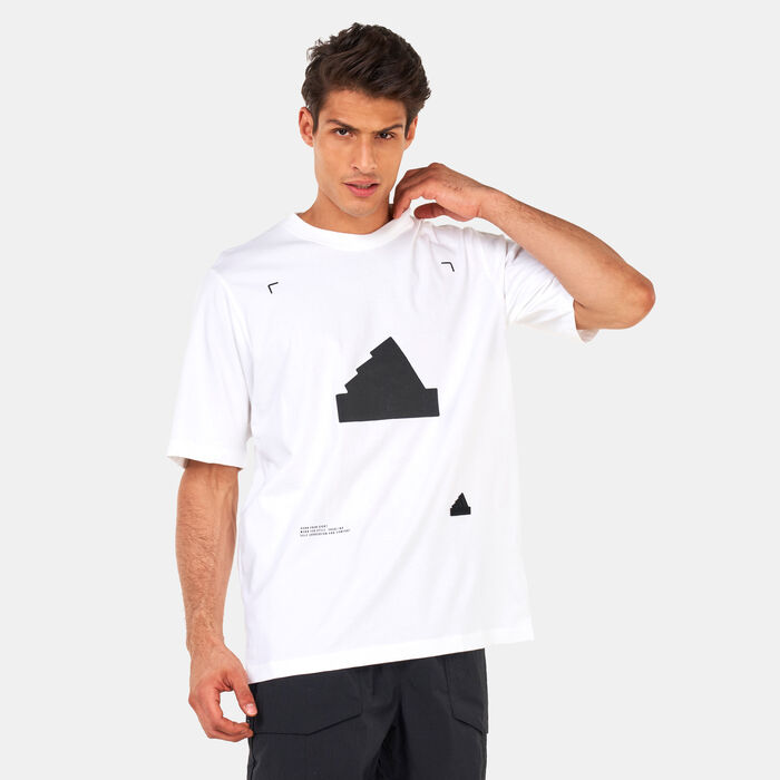 adidas Men's Oversized T-Shirt White adidas Men's Oversized T-Shirt White image number 0