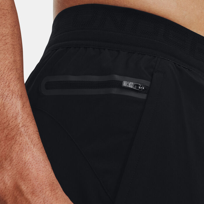 Under Armour Men's Peak Woven 2-in-1 Running Shorts Black image number 3