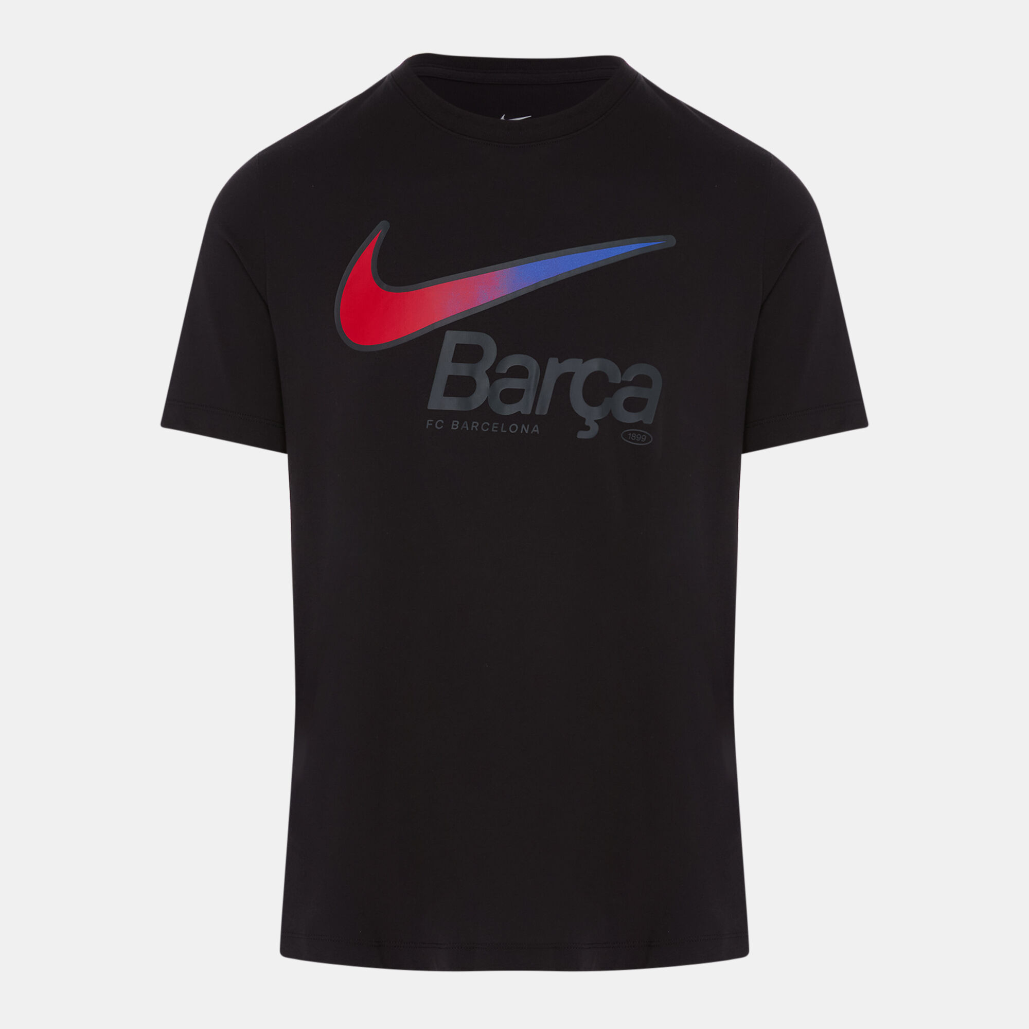 見事な創造力 Nike Black T-Shirt Swoosh Barcelona FC Men's in -SSS Qatar ウェア