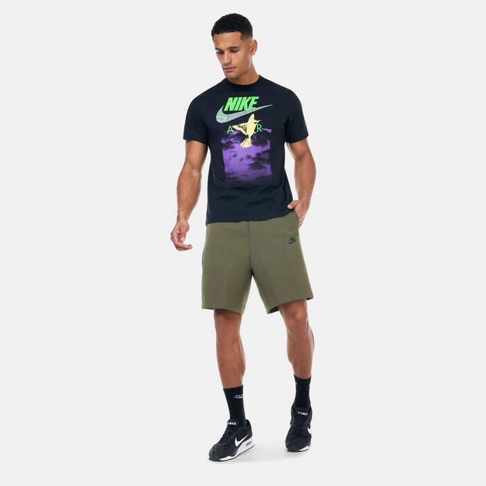 Nike Men's Sportswear Tech Fleece Shorts Green Nike Men's Sportswear Tech Fleece Shorts Green image number 4