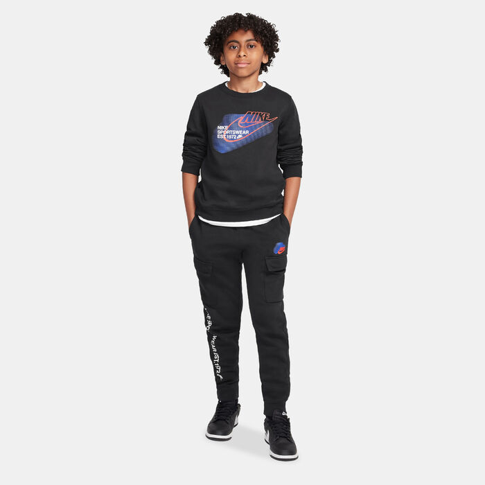 Nike Kids' Sportswear Standard Issue Sweatshirt Black image number 2
