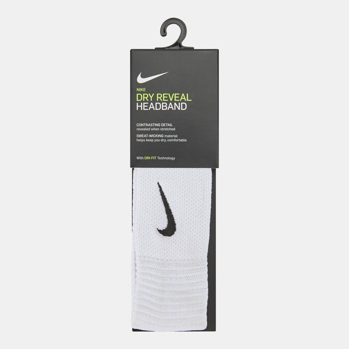 Nike Dri-FIT Reveal Headband White Nike Dri-FIT Reveal Headband White image number 0