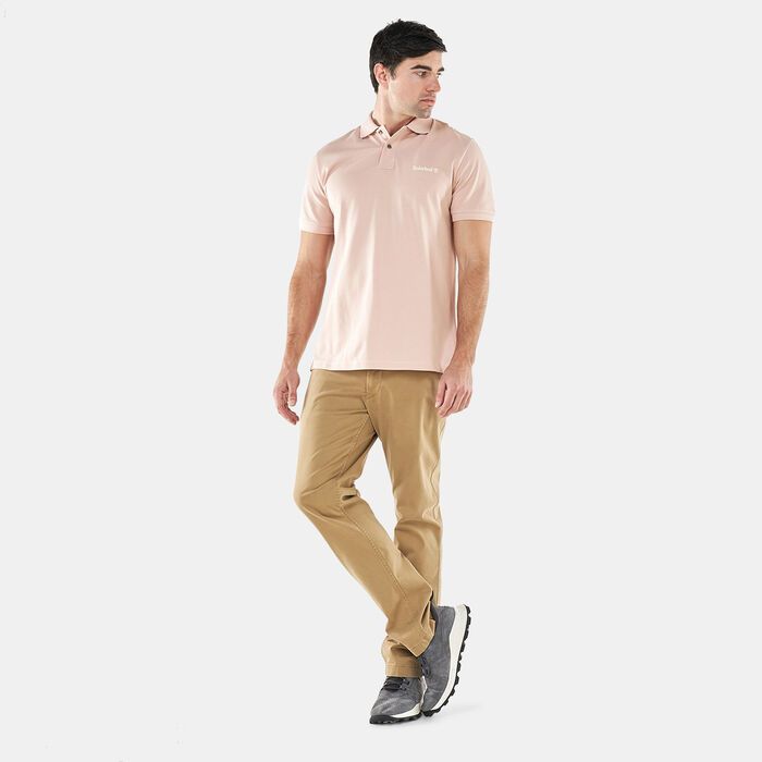 Timberland Men's Small Logo Polo Shirt Pink Timberland Men's Small Logo Polo Shirt Pink image number 2