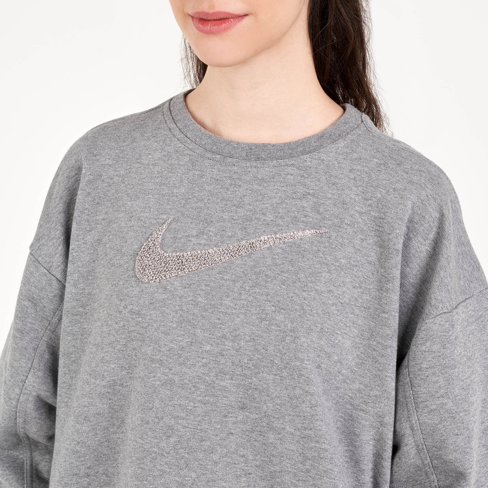 Nike dry women's swoosh crew sweatshirt cheap