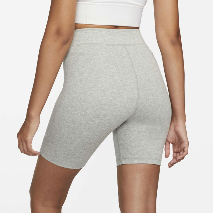 Nike Women's Sportswear Classic High-Waisted Biker Shorts Grey Nike Women's Sportswear Classic High-Waisted Biker Shorts Grey image number 2