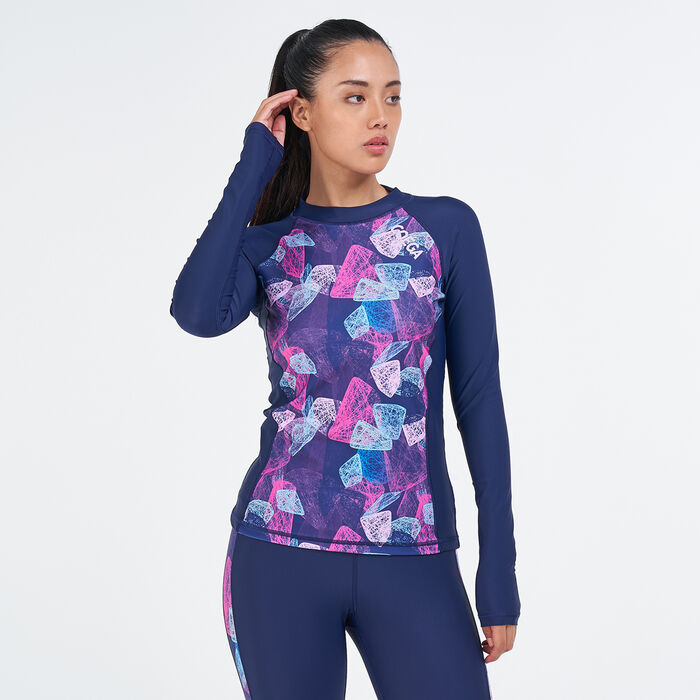 COEGA Women's Disney Long Sleeves Rashguard Blue COEGA Women's Disney Long Sleeves Rashguard Blue image number 0