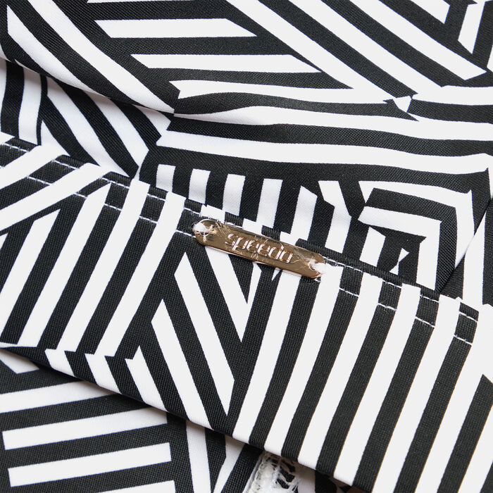 Speedo Women's Shaping Printed Triangle Swimming Top Black image number 3