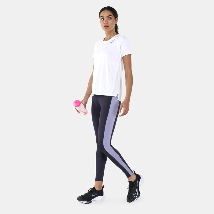 Nike Women's Dri-FIT Race T-Shirt White Nike Women's Dri-FIT Race T-Shirt White image number 2