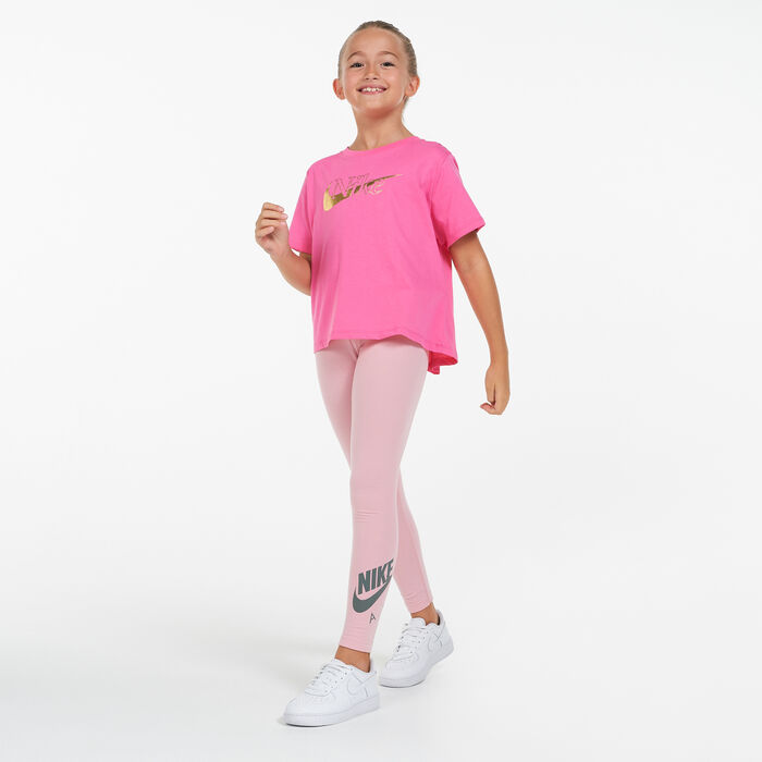 Nike Kids' Sportswear Air Favourites Leggings Pink Nike Kids' Sportswear Air Favourites Leggings Pink image number 2