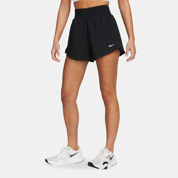 Nike Women's Dri-FIT One High-Waisted 2-in-1 Shorts Black Nike Women's Dri-FIT One High-Waisted 2-in-1 Shorts Black image number 0