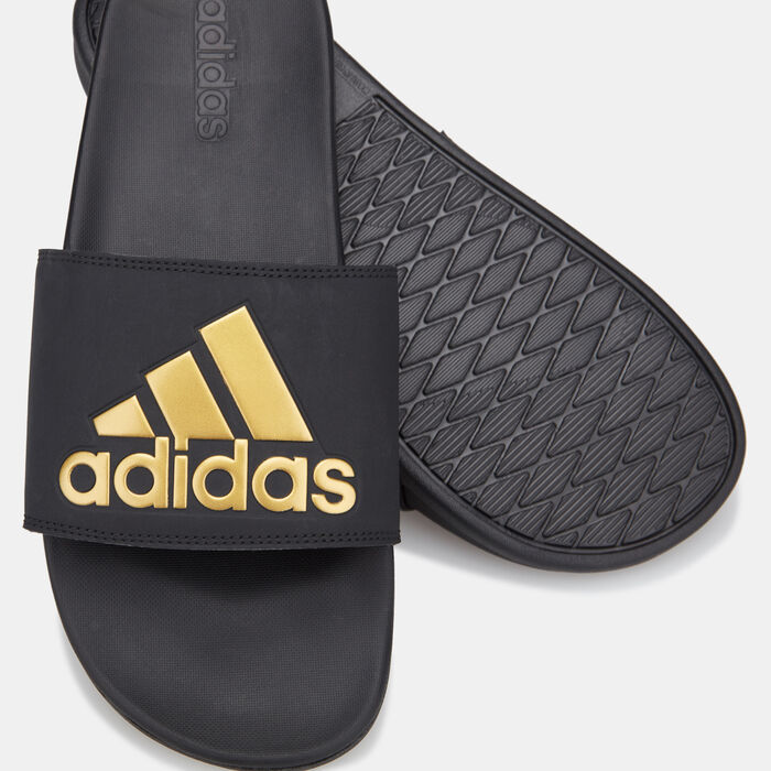 adidas Essentials Adilette Comfort Slides Black adidas Essentials Adilette Comfort Slides Black image number 2