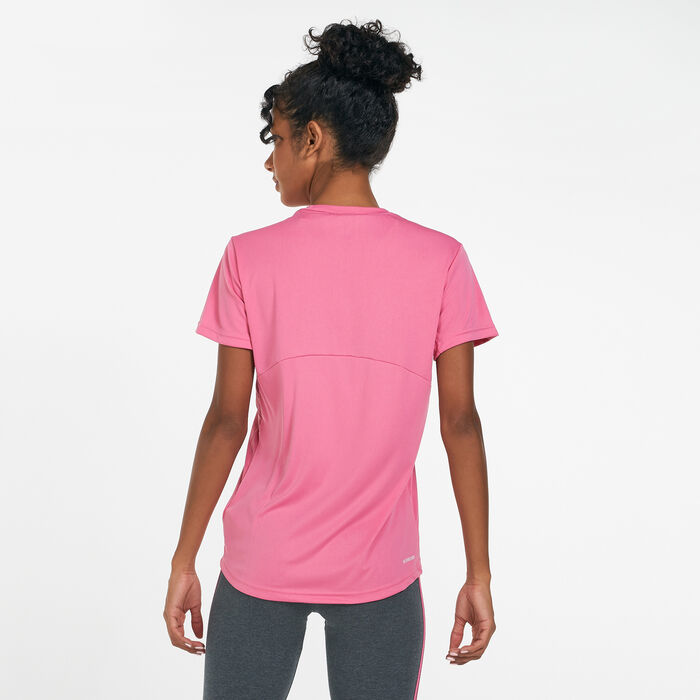 adidas Women's Primeblue Designed 2 Move Logo Sport T-Shirt Pink image number 1