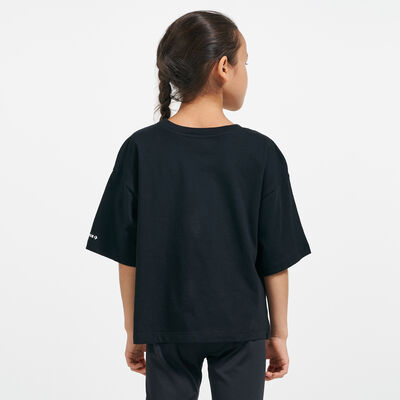 Converse Kids' Heart Wordmark T-Shirt Black