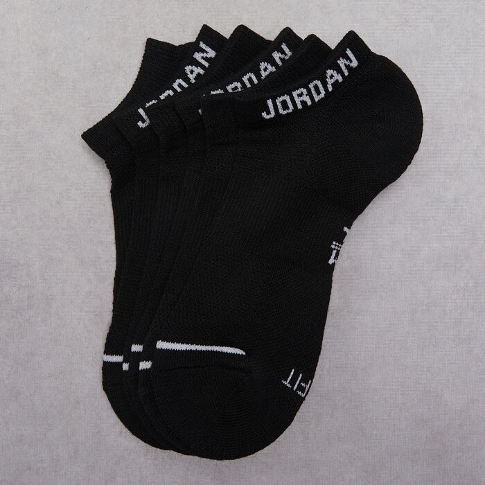 Jordan Jumpman No-Show 3 Pair Socks Black Jordan Jumpman No-Show 3 Pair Socks Black image number 2