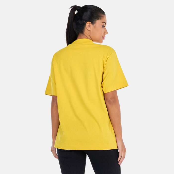 PUMA Women's SUNPŌ Mock Neck T-Shirt yellow image number 1