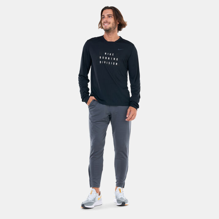 Nike Men's Dri-FIT Run Division Rise 365 Running Top Black Nike Men's Dri-FIT Run Division Rise 365 Running Top Black image number 2