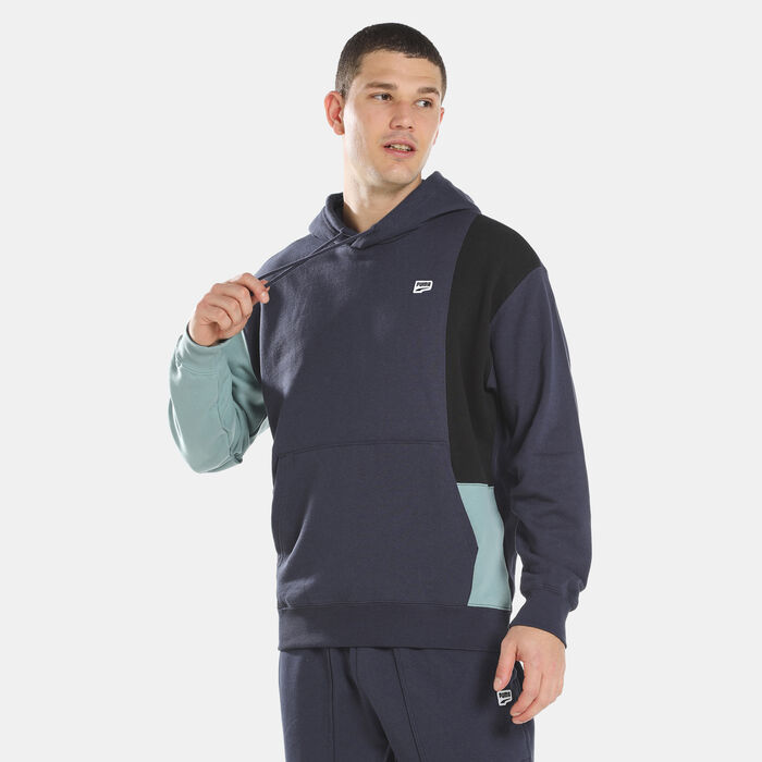PUMA Men's Downtown Colorblock Hoodie Blue PUMA Men's Downtown Colorblock Hoodie Blue image number 0