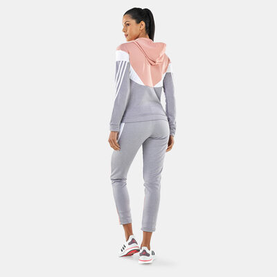 adidas Women's Sportswear Colourblock Tracksuit Pink adidas Women's Sportswear Colourblock Tracksuit Pink