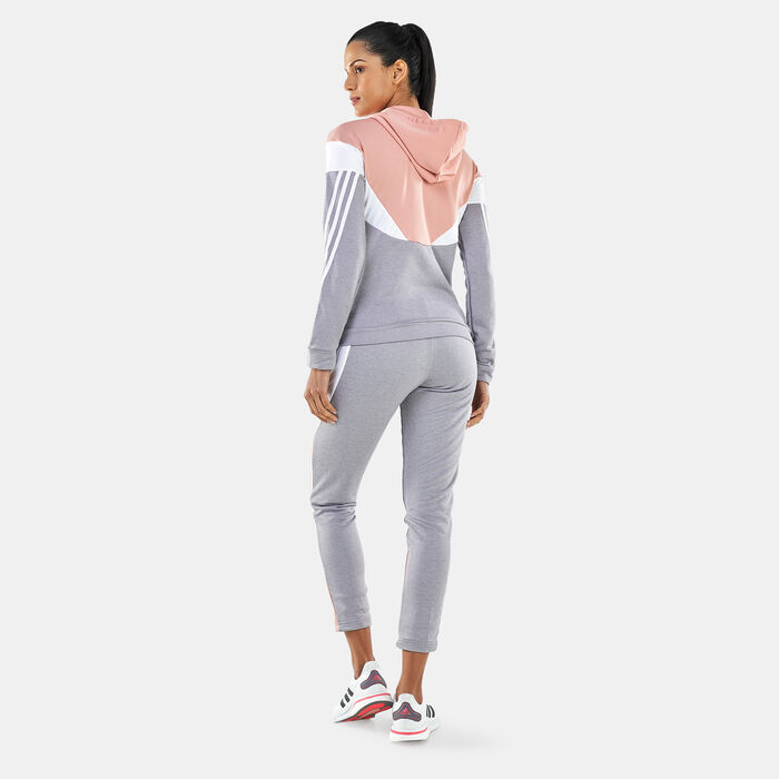 adidas Women's Sportswear Colourblock Tracksuit Pink adidas Women's Sportswear Colourblock Tracksuit Pink image number 1