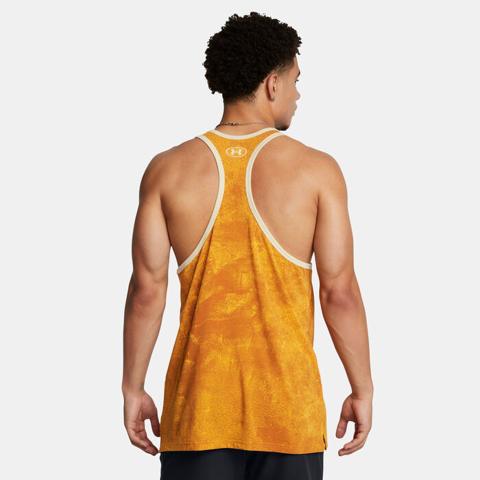 Under Armour Men's Project Rock Training Tank Top yellow Under Armour Men's Project Rock Training Tank Top yellow image number 1