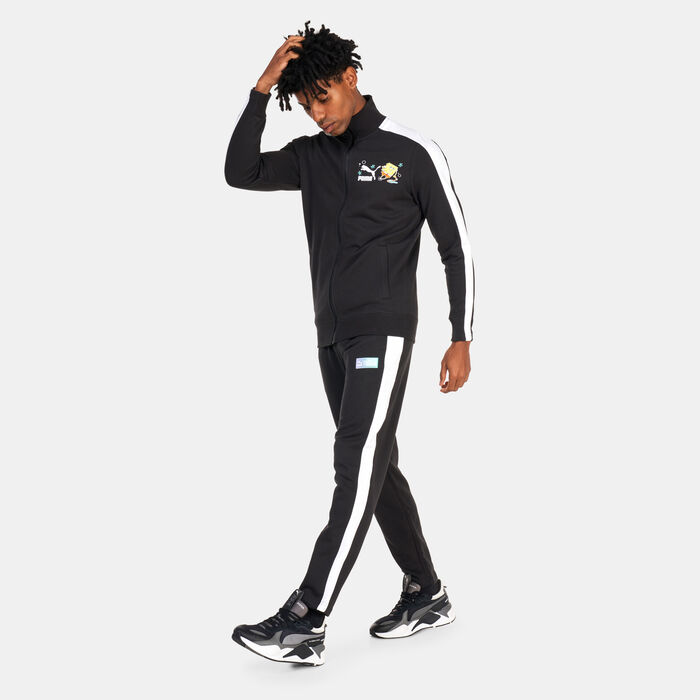PUMA Men's x SPONGEBOB T7 Track Pants Black PUMA Men's x SPONGEBOB T7 Track Pants Black image number 2