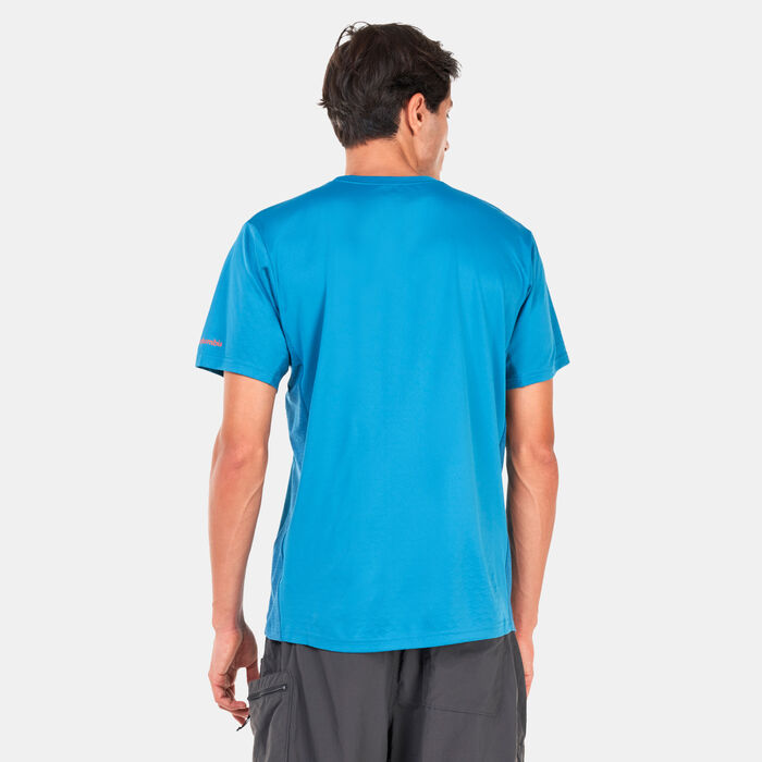 Columbia Men's Zero Ice Cirro-Cool™ Graphic T-Shirt Blue Columbia Men's Zero Ice Cirro-Cool™ Graphic T-Shirt Blue image number 1