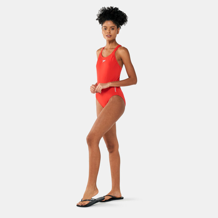 Speedo Women's Endurance Medalist 1-Piece Swimsuit Red Speedo Women's Endurance Medalist 1-Piece Swimsuit Red image number 2
