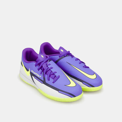 Nike Kids' Phantom GT2 Academy Indoor Court Football Shoe Purple Nike Kids' Phantom GT2 Academy Indoor Court Football Shoe Purple
