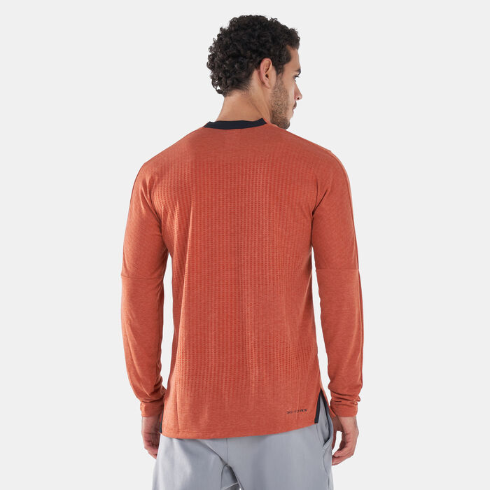 Nike Men's Pro Dri-FIT ADV Long-Sleeve T-Shirt Orange Nike Men's Pro Dri-FIT ADV Long-Sleeve T-Shirt Orange image number 1