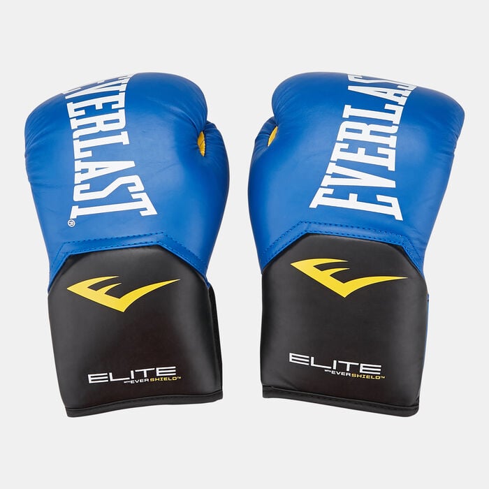 Everlast Elite Pro Style Leather Training Boxing Gloves (8 Oz) Blue Everlast Elite Pro Style Leather Training Boxing Gloves (8 Oz) Blue image number 0