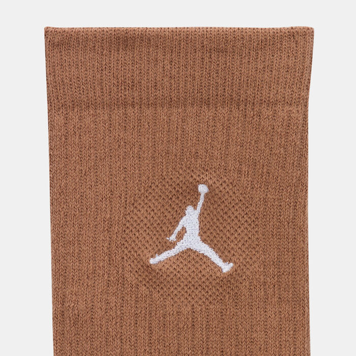 Jordan Everyday Crew Socks (3 Pairs) Brown Jordan Everyday Crew Socks (3 Pairs) Brown image number 2