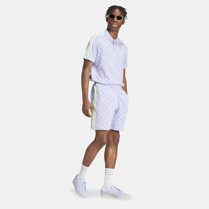 adidas Originals Men's Monogram Shorts Purple adidas Originals Men's Monogram Shorts Purple image number 2