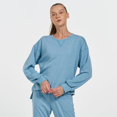 Nike Women's Yoga Sweatshirt Blue