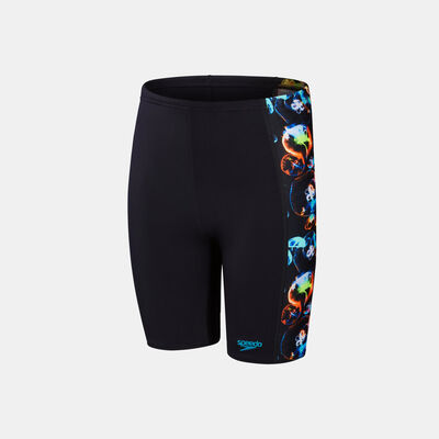 Speedo Kids' Digital Panel Swimming Jammers Black