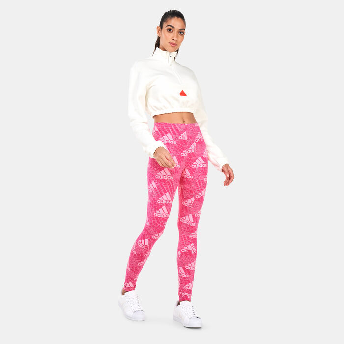 adidas Women's Essentials Leggings Pink adidas Women's Essentials Leggings Pink image number 2