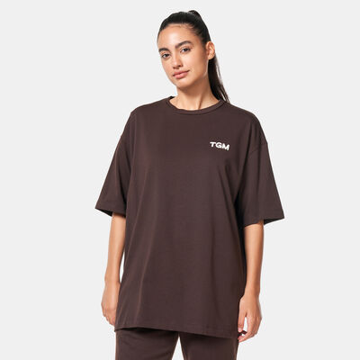 The Giving Movement Printed Logo T-Shirt Brown