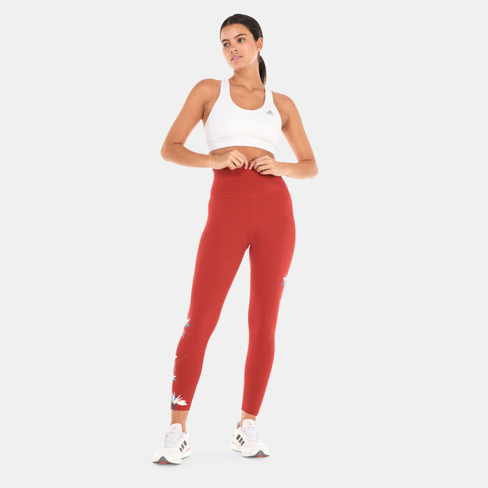 adidas Women's Thebe Magugu Studio 7/8 Leggings Red image number 2