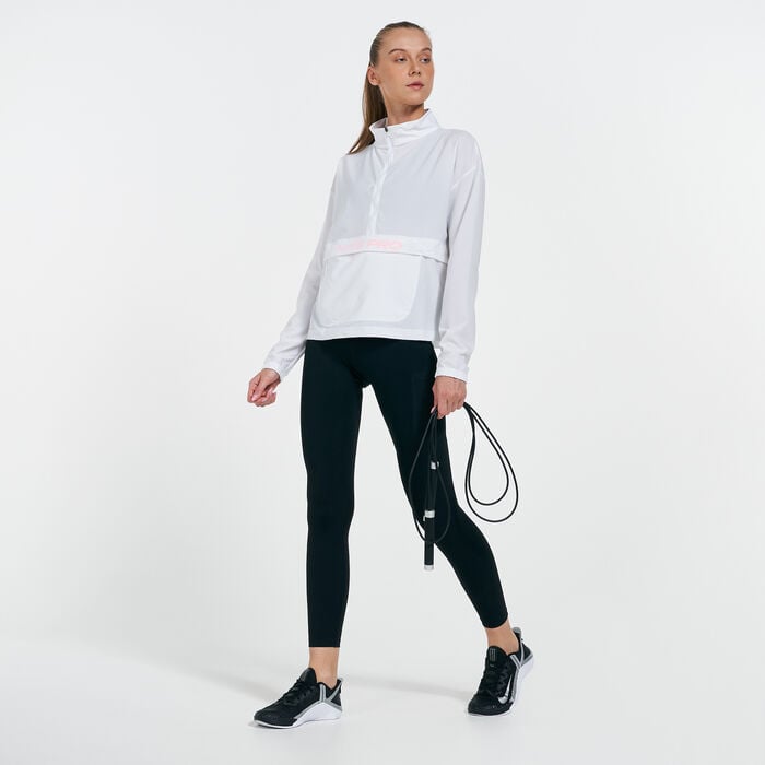 Nike Women's Pro Cover-Up Top White Nike Women's Pro Cover-Up Top White image number 2