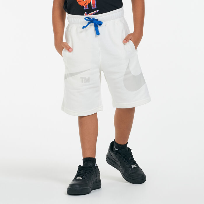 Nike Kids' Sportswear Swoosh Shorts White Nike Kids' Sportswear Swoosh Shorts White image number 0