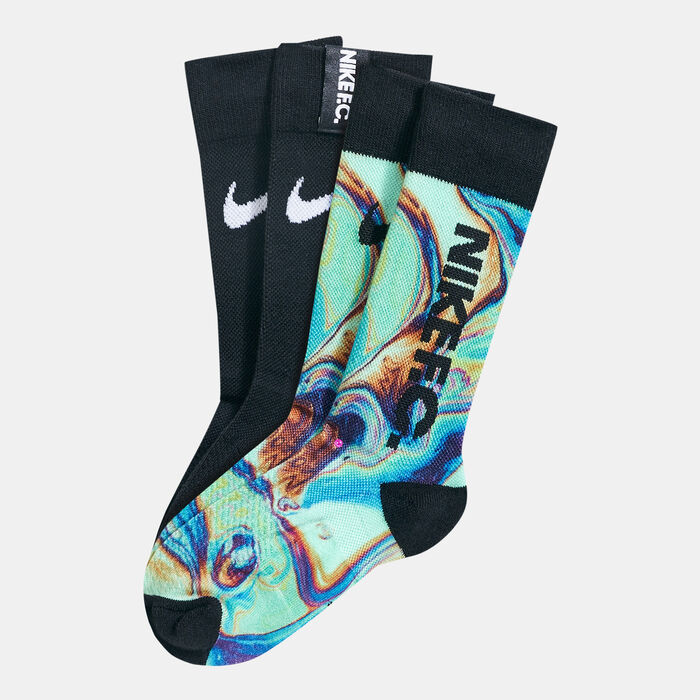 Nike Men's F.C. SNKR Sox Essential Socks (2 Pack) Grey Nike Men's F.C. SNKR Sox Essential Socks (2 Pack) Grey image number 0