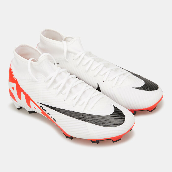 Nike Men's Zoom Mercurial Superfly 9 Academy Multi-Ground Football Shoe White image number 2