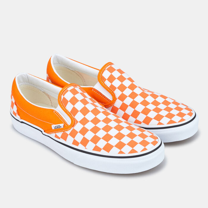 Vans Checkerboard Classic Slip-On Unisex Shoe Orange image number 1