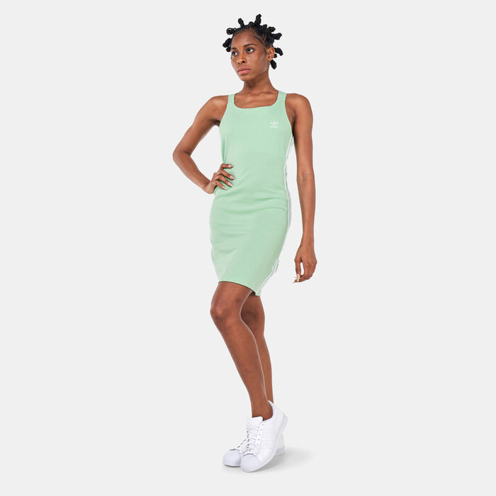 adidas Women's Adicolor Classics Racerback Dress Green adidas Women's Adicolor Classics Racerback Dress Green image number 0