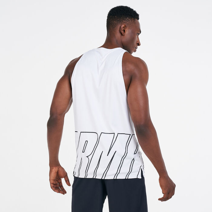 Under Armour Men's Baseline Reversible Tank Top White Under Armour Men's Baseline Reversible Tank Top White image number 1