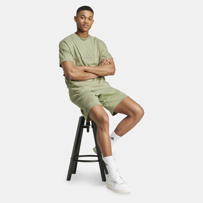 adidas Men's ALL SZN Graphic Seasonal Shorts Green adidas Men's ALL SZN Graphic Seasonal Shorts Green image number 2