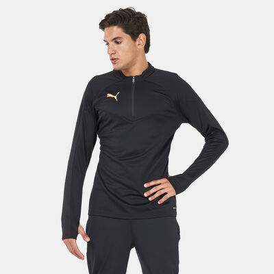 PUMA Men's individualFINAL Training Quarter-Zip Football Jacket Black
