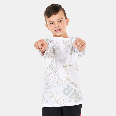 Jordan Kids' Golden Flight Printed T-Shirt White