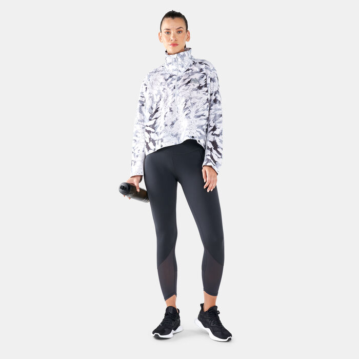 adidas Women's Fast Allover Print Jacket Grey image number 2