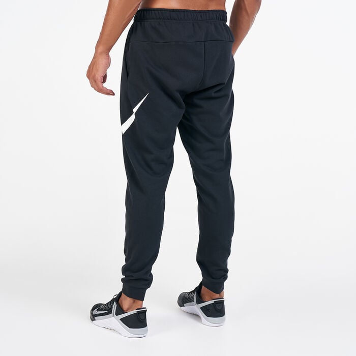 Nike Men's Dri-FIT Dry Graphic Tapered Training Pants Black Nike Men's Dri-FIT Dry Graphic Tapered Training Pants Black image number 1