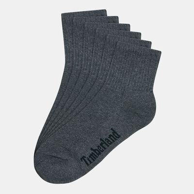 Timberland Men's Core Sport Quarter Socks (3 Pack) Grey